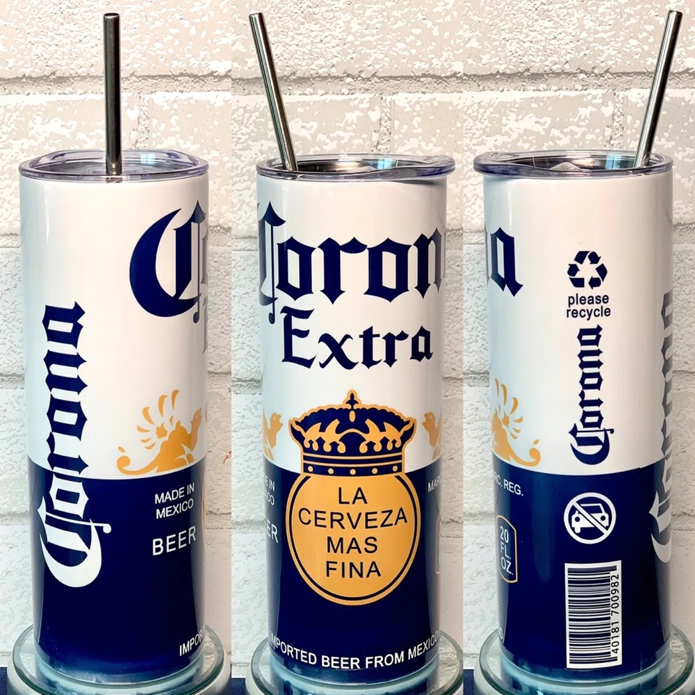 New Corona Extra 20oz Skinny Tumbler